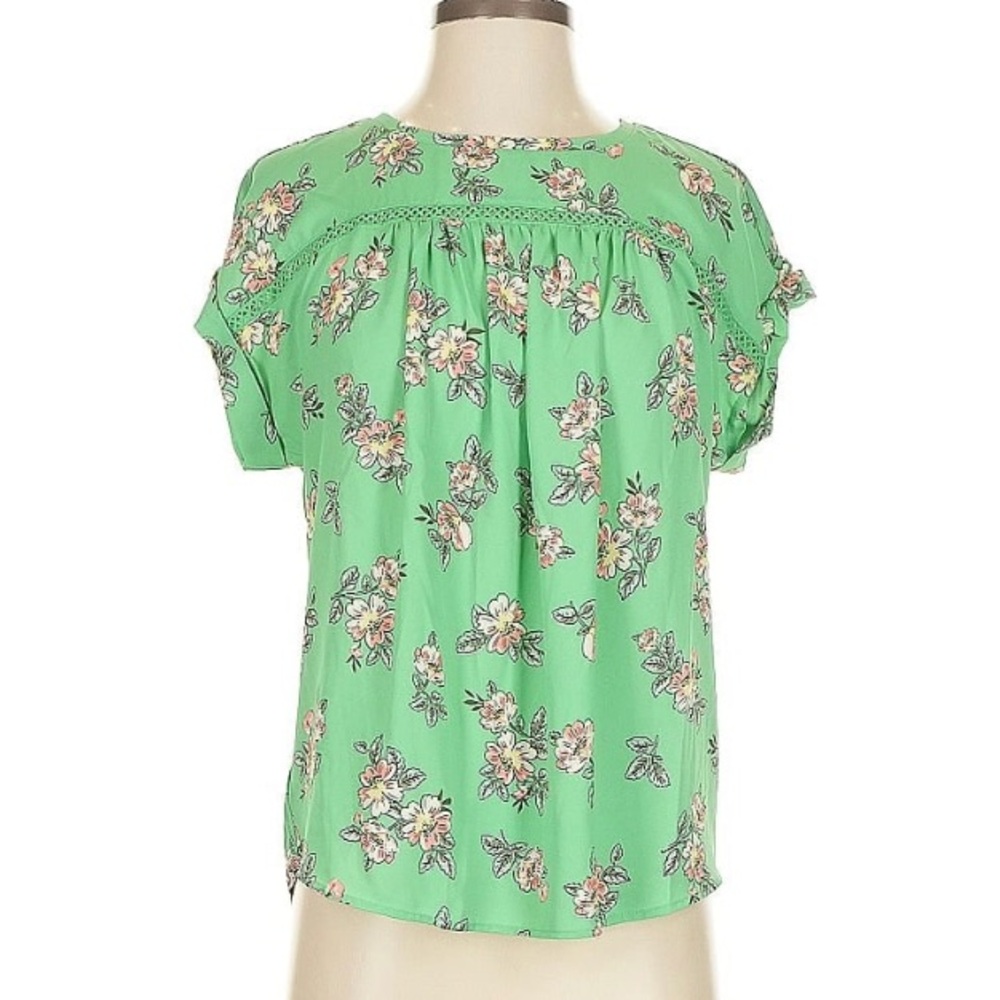 Floral Green Women's Top